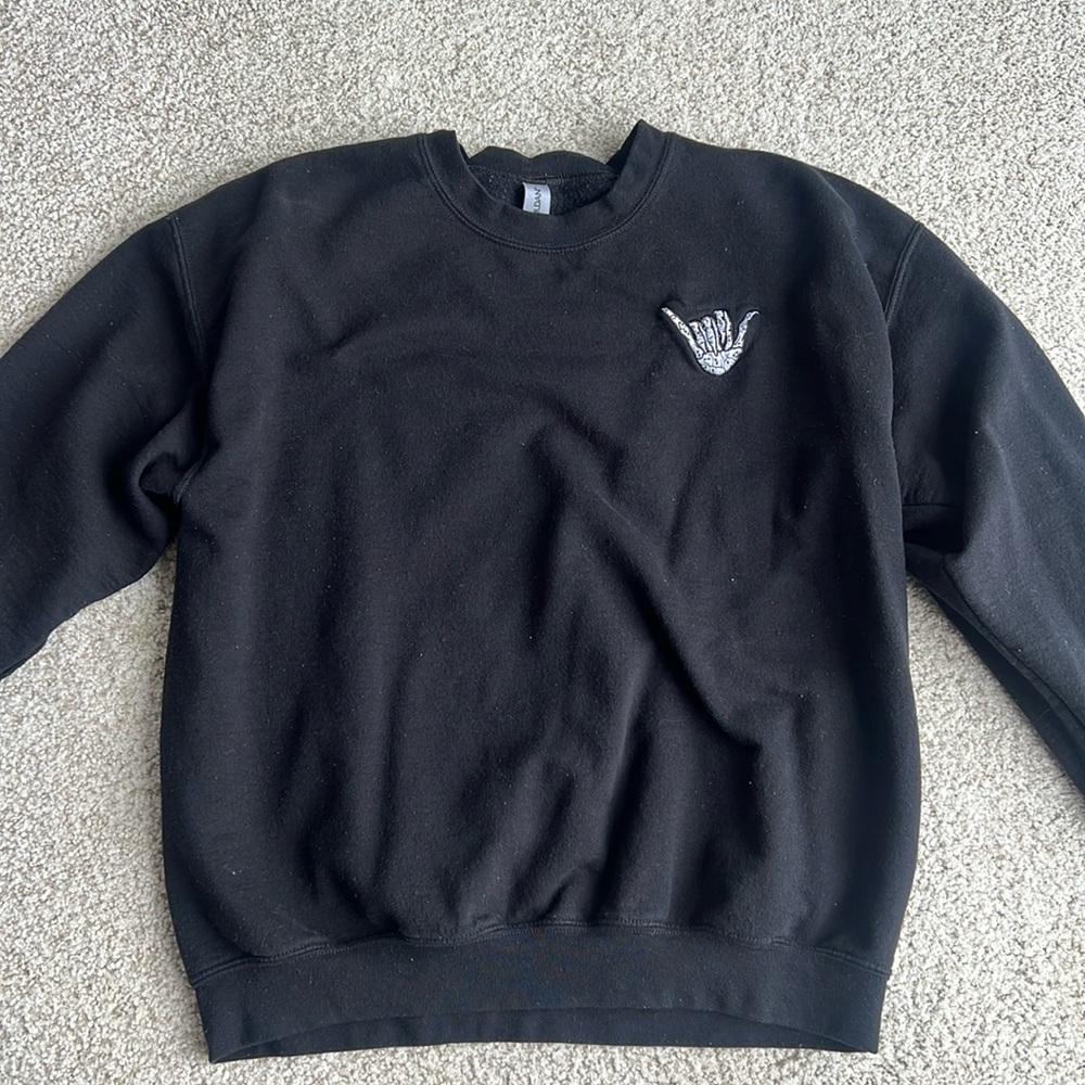 Skeleton hand Gildan crewneck